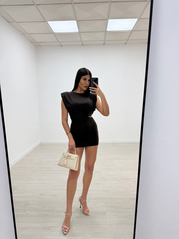 VESTIDO AMALIA MARRÓN